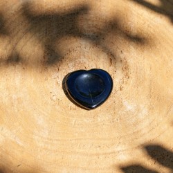 Worry Stone Coeur Obsidienne Noire