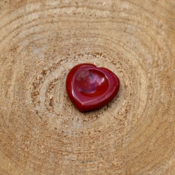 Worry Stone Coeur Jaspe Rouge