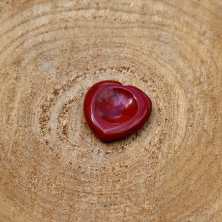 Worry Stone Coeur Jaspe Rouge