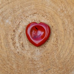 Worry Stone Coeur Jaspe Rouge