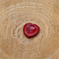 Worry Stone Coeur Jaspe Rouge