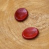 Worry Stone Ovale Jaspe Rouge