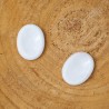 Worry Stone Ovale Jade blanc
