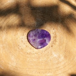 Worry Stone Coeur Améthyste