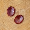 Worry Stone Ovale Agate rouge