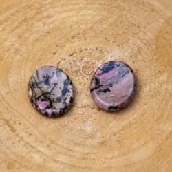 Worry Stone Ovale Rhodonite