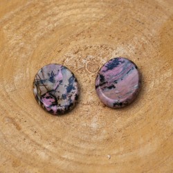 Worry Stone Ovale Rhodonite
