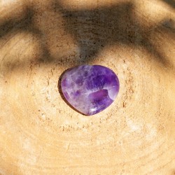 Worry Stone Coeur Améthyste