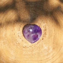 Worry Stone Coeur Améthyste