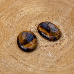 Worry Stone Ovale Oeil de Tigre