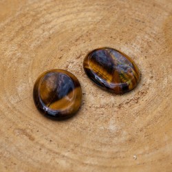 Worry Stone Ovale Oeil de Tigre