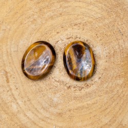 Worry Stone Ovale Oeil de Tigre