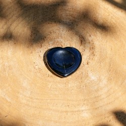 Worry Stone Coeur Obsidienne Noire