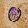Worry Stone Fleurs séchées - violet