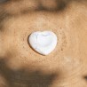 Worry Stone Coeur Howlite Blanche