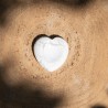 Worry Stone Coeur Howlite Blanche