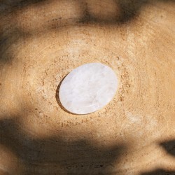 Worry Stone Ovale Quartz Transparent