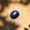 Worry Stone Ovale Bleue Pailletée