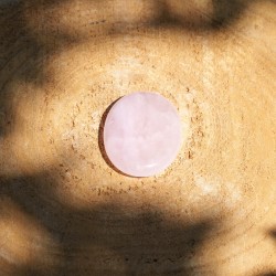 Worry Stone Ovale Quartz Rose