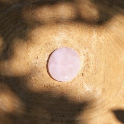 Worry Stone Ovale Quartz Rose